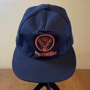 Jagermeister Strapback Cadet Army Cap Black One Size Adjustable Embroidered Logo